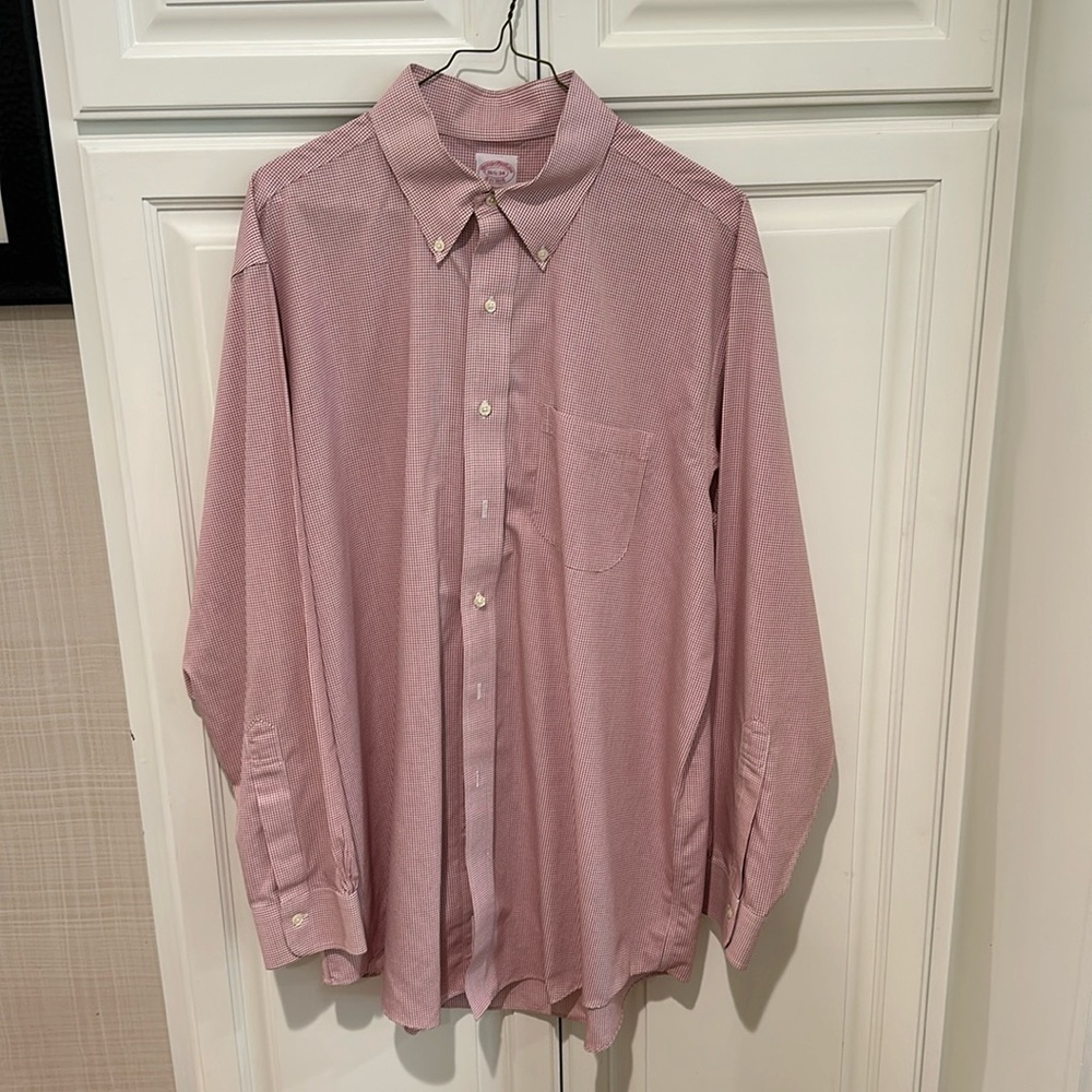 Brooks Brothers The Original Polo Button Down Dress Shirt Regular Fit Mens